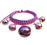 KUTKUT Pet Collar Necklace Hand Woven Dog - Cat Collar Bell Pendant Cat Accessories Puppy Pet Supplies with Bells (Size: M, Adjustable Neck: 20cm - 45cm)…-Harness-kutkutstyle